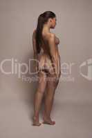 elegant full length nude woman