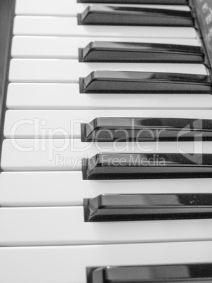 music keyboard keys