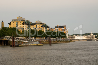 Museum, London, Ufer, Themse, alt, historisch, England, typisch, Architektur, Schloss, Park, Skyline, typisch,