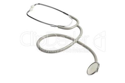 stethoscope on white