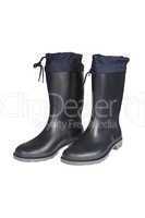rubber boots isolated
