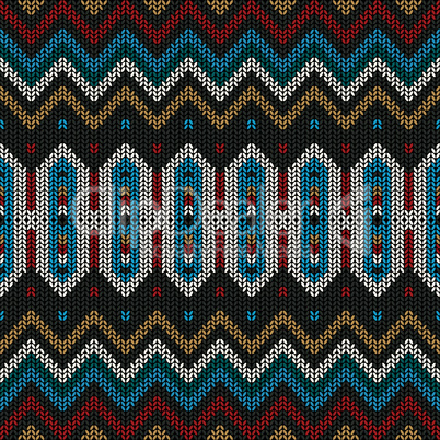ornamental knitted pattern