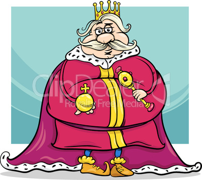 fat king cartoon fantasy character