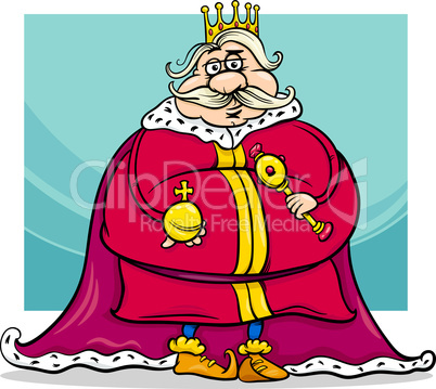fat king cartoon fantasy character
