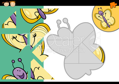 cartoon butterfly jigsaw puzzle game