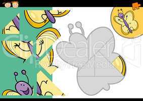 cartoon butterfly jigsaw puzzle game