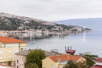 panoramablick auf baska / kroatien