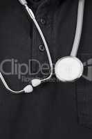 stethoscope around neck