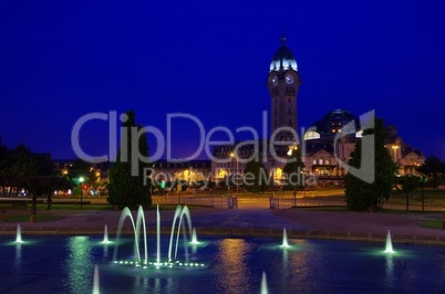 limoges bahnhof nacht - limoges station by night 01