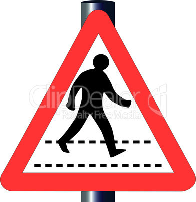 pedestrian traffic sign