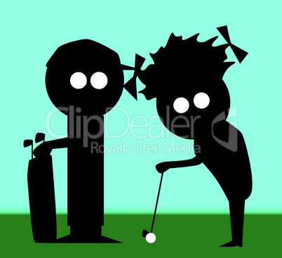 golf couple