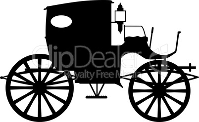 old carriage silhouette