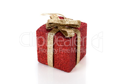 artificial red gift box