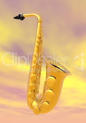 saxo alto - 3d render