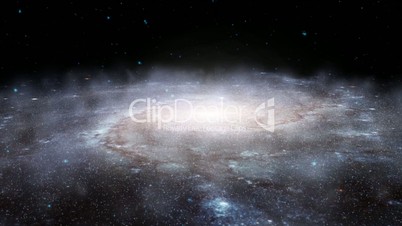 spinning spiral galaxy