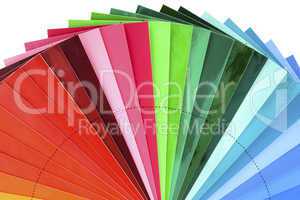 color swatch fan cutout