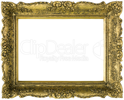 golden picture frame cutout