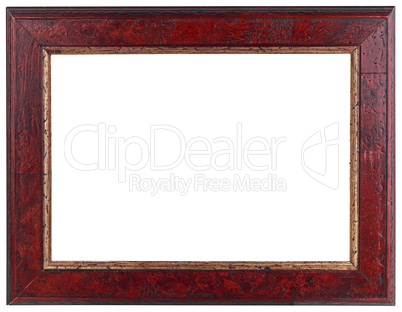 old dark red wooden frame