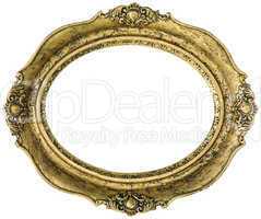 golden picture frame cutout