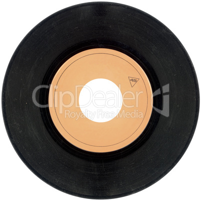 45rpm vinyl record cutout