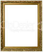 golden picture frame cutout