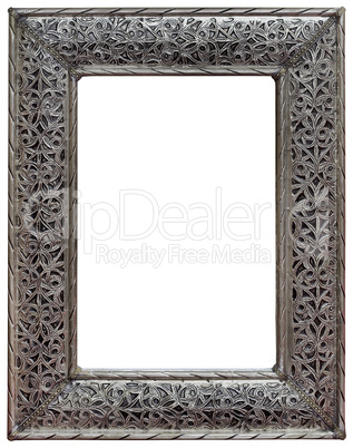 pewter mirror frame cutout