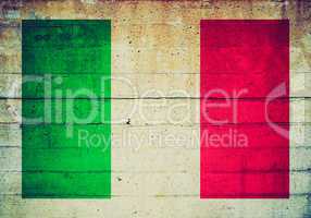 retro look italian flag