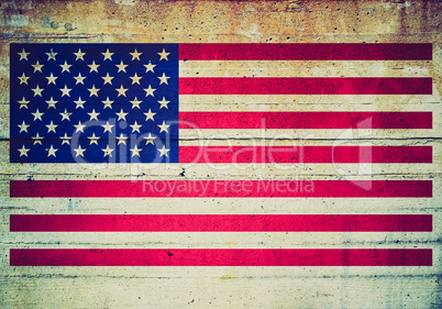 retro look usa flag