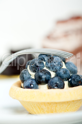 blueberry cream cupcake