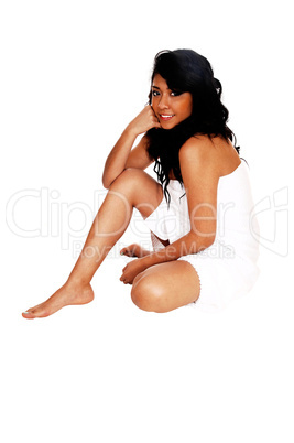 girl sitting on floor