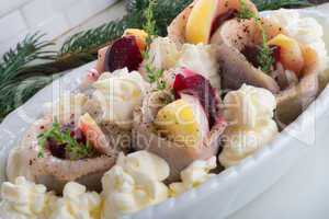 herring with beets