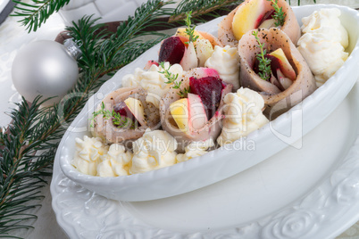 herring with beets