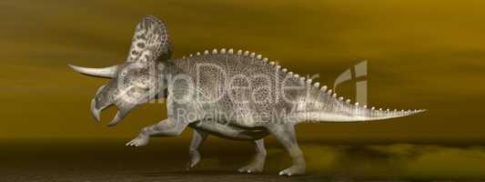 zuniceratops dinosaur - 3d render
