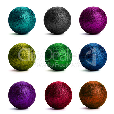 tinsel balls set