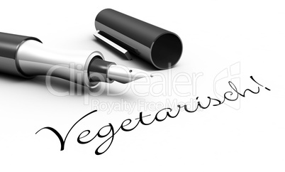 vegetarisch! - schrift konzept