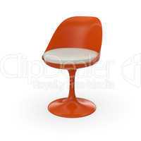 retro design stuhl - orange weiß