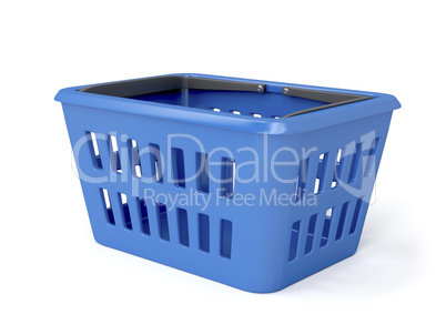 blue shopping basket