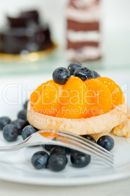 blueberry cream cupcake