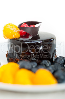 chocolate and fruit cake