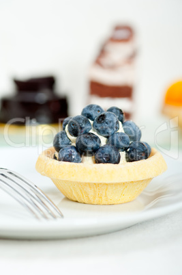 blueberry cream cupcake