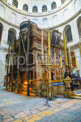 Interior of the Church of Holy Sepulcher