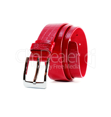 red leather belt