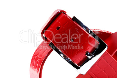 red leather belt