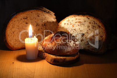 bread and candle