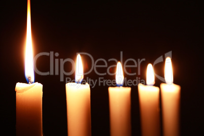 lighting candles