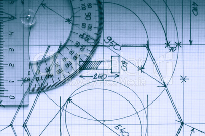 protractor on graph