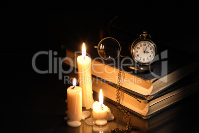 books and candles