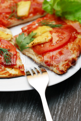 freshness sliced pizza