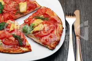 freshness sliced pizza