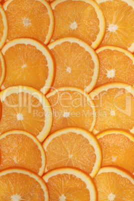 Orangen Scheiben bilden einen Hintergrund